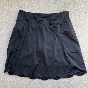 Moteepi Black skort XL womens ruffle bottom